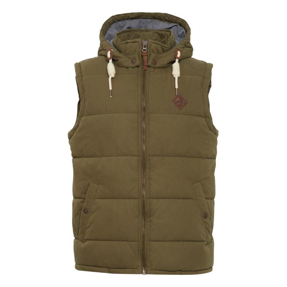 Solid !Solid Bodywarmer Dry bruin / groen -
