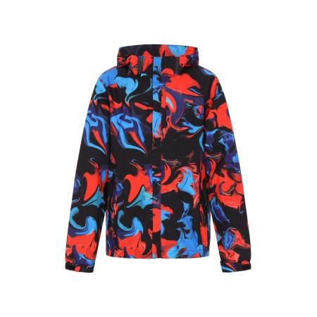 Exide Tussenjas turquoise / indigo / lichtrood / zwart