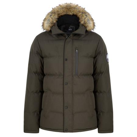 Threadbare Threadbare Winterjas Arnwood kaki