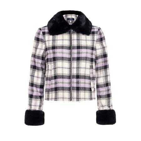 Jimmy Sanders Jimmy Sanders Tussenjas lavendel / zwart / wit