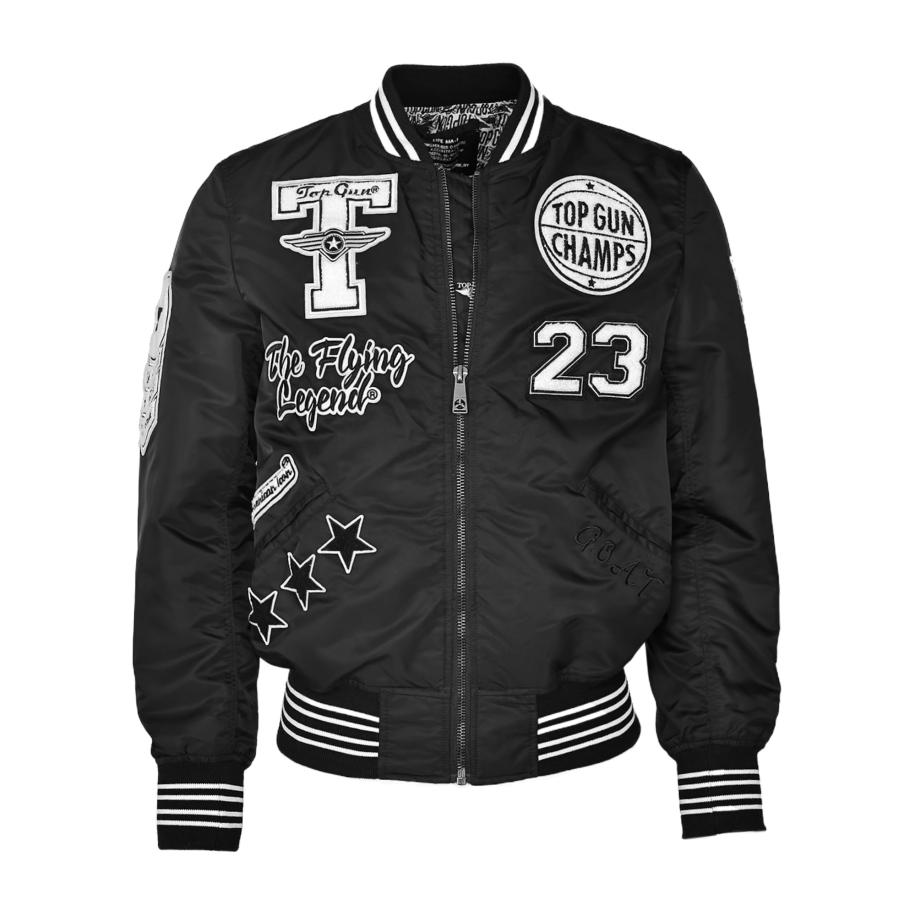 Top gun TOP GUN Tussenjas zwart / wit -