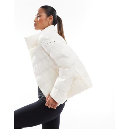 Born Living Yoga Vegan Hack Winterjas in gebroken wit