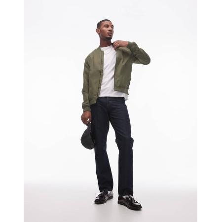Topman - Lichtgewicht bomberjack in kaki-Groen