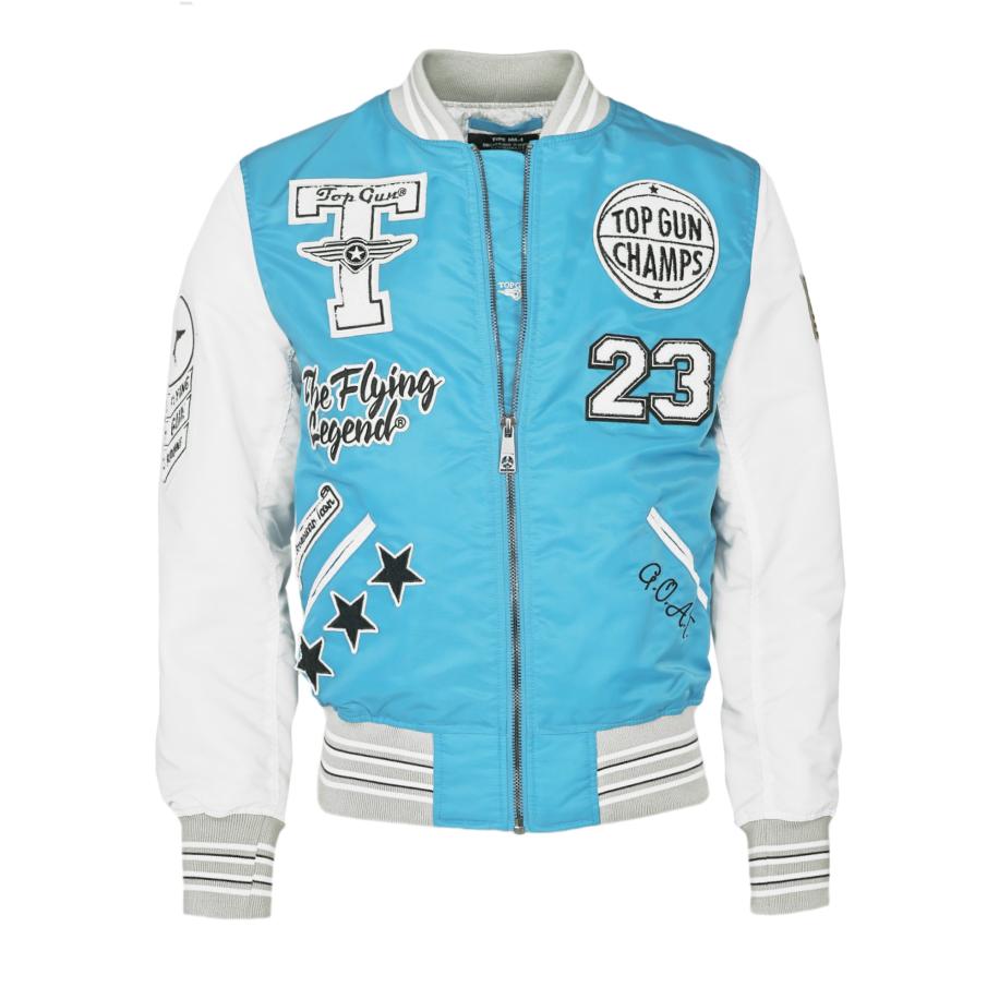 Top gun TOP GUN Tussenjas lichtblauw / zwart / wit -