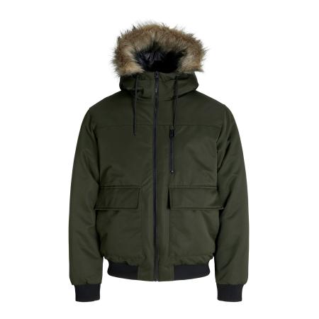 JACK & JONES Winterjas JJCHARLIE donkergroen
