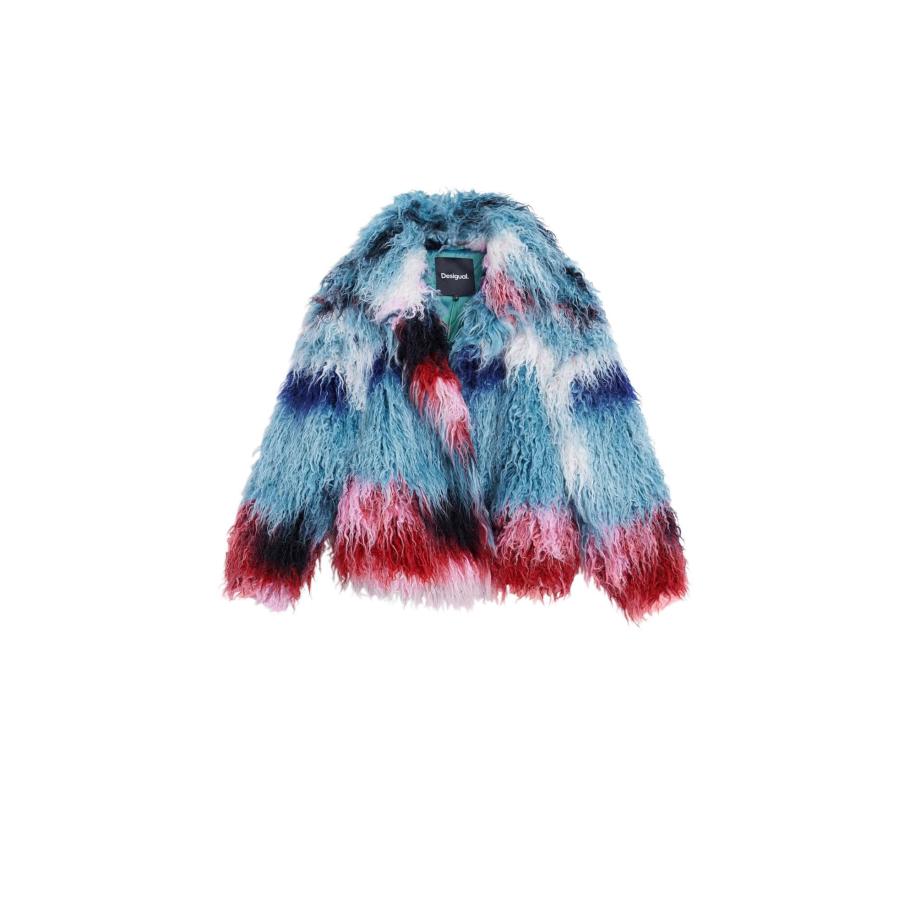 Desigual Desigual Tussenjas blauw / donkerblauw / rood -