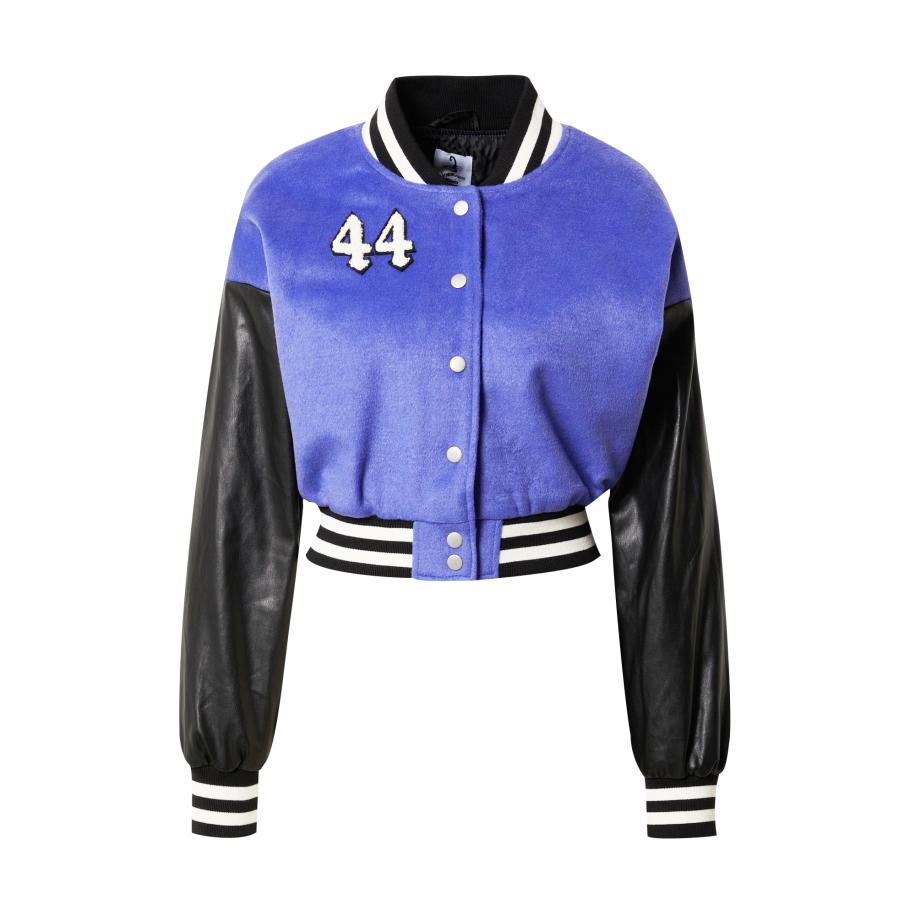 VIERVIER VIERVIER Tussenjas Alessandra violetblauw / zwart / wit -