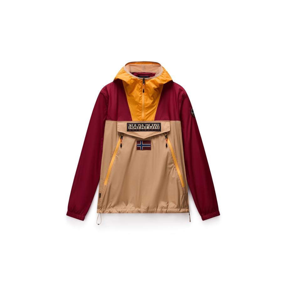 Napapijri NAPAPIJRI Tussenjas Rainforest beige / geel / donkerrood / zwart -