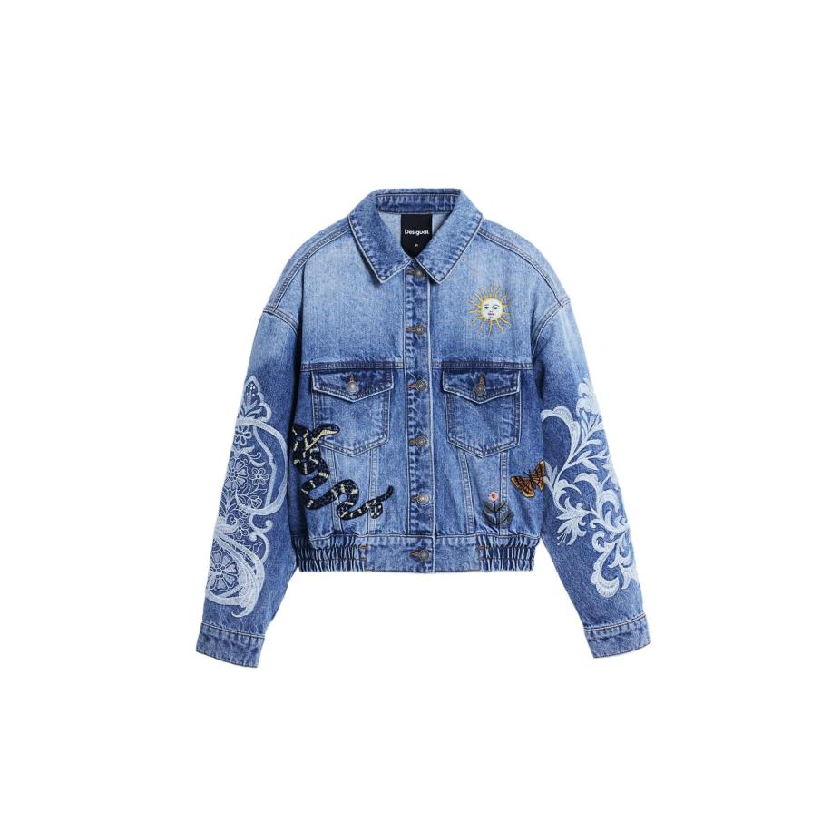Desigual Desigual Tussenjas blauw -
