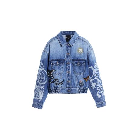 Desigual Desigual Tussenjas blauw