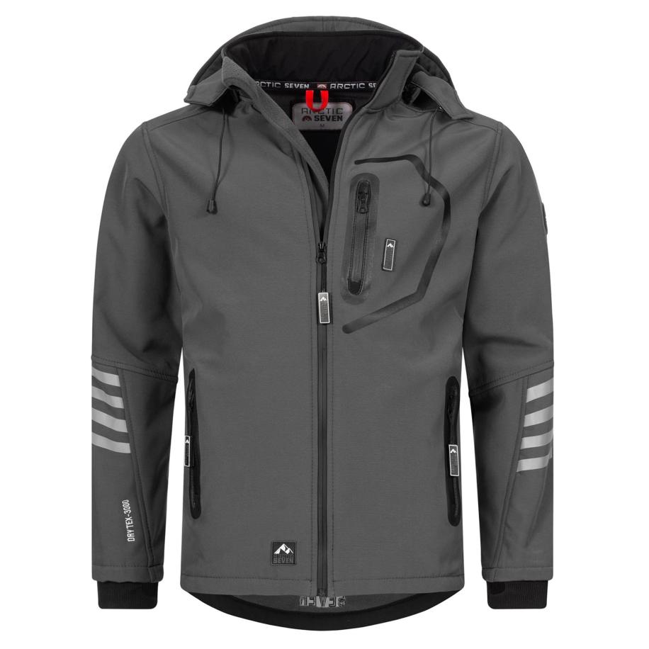 Arctic Seven Arctic Seven Tussenjas grijs / donkergrijs / zwart -