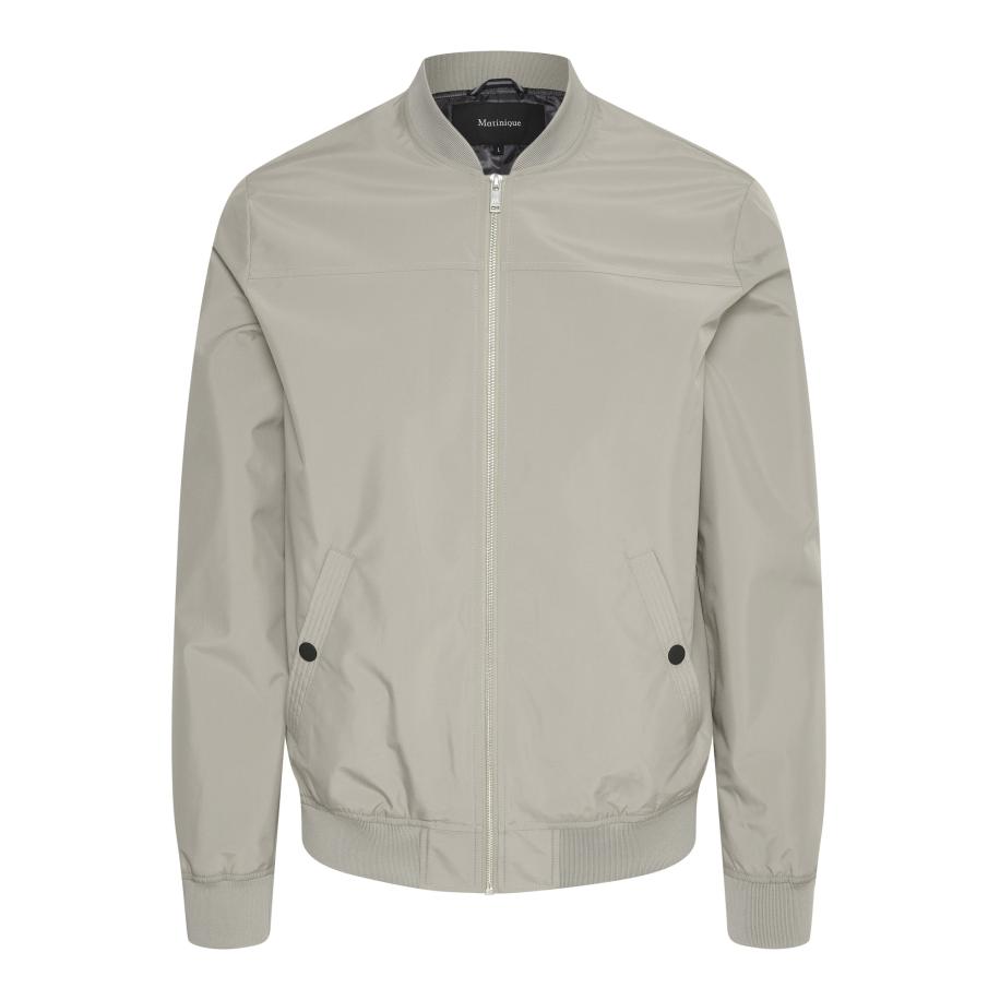 Matinique Matinique Tussenjas Clay lichtgrijs / zwart -