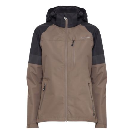 North Bend Functionele jas Toana taupe / zwart