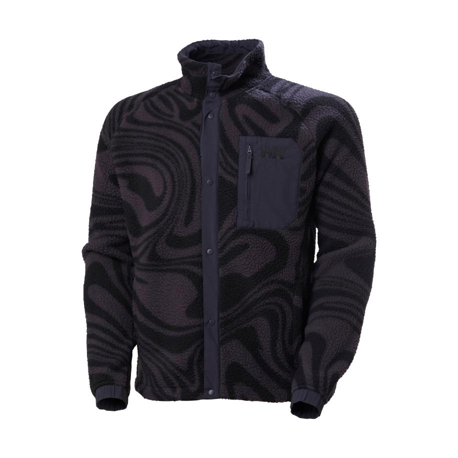 Helly Hansen HELLY HANSEN Fleece jas PANORAMA donkergrijs / zwart -