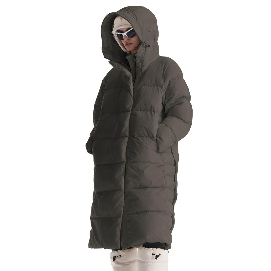 Krakatau Aitken Qw540 Lange Puffer Jas Groen
