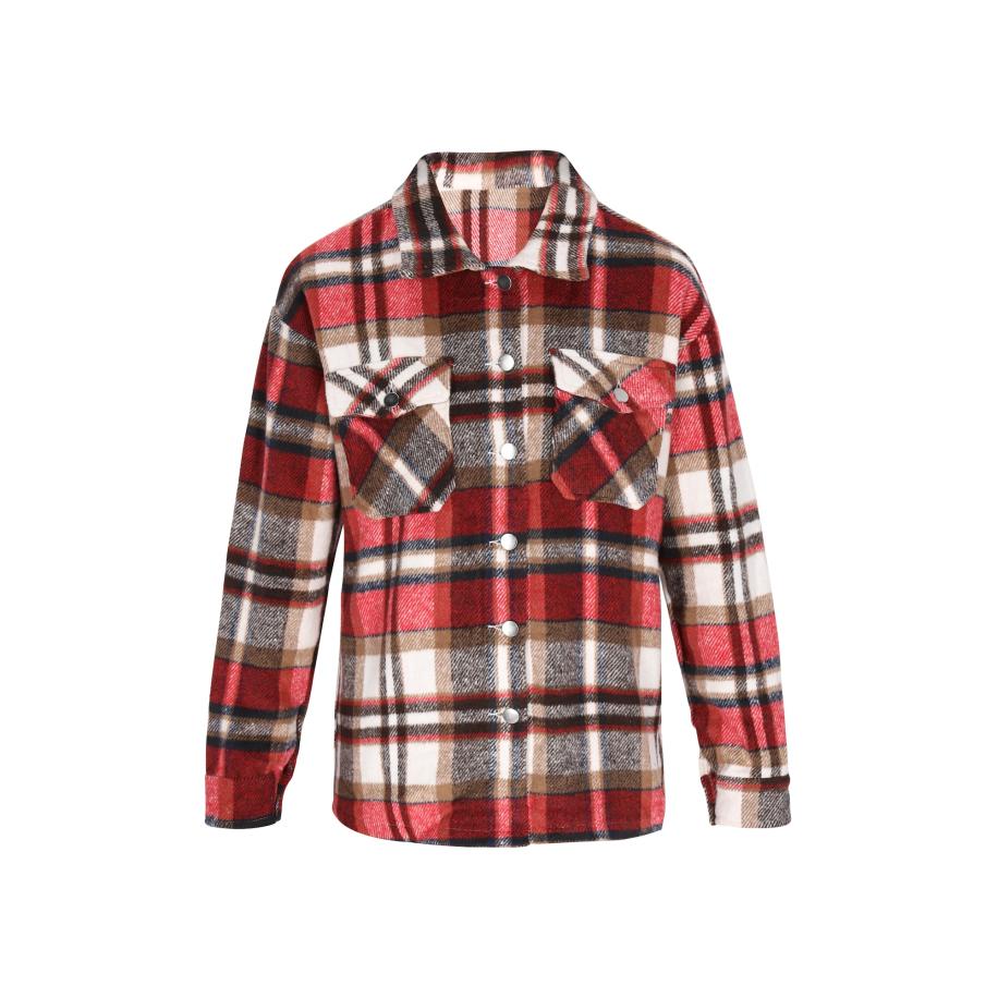 ROCKEASY ROCKEASY Tussenjas bruin / rood / wit -