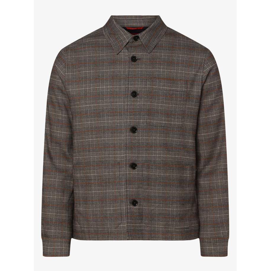 Finshley & Harding Finshley & Harding London Tussenjas Owen sand / grijs / rood -