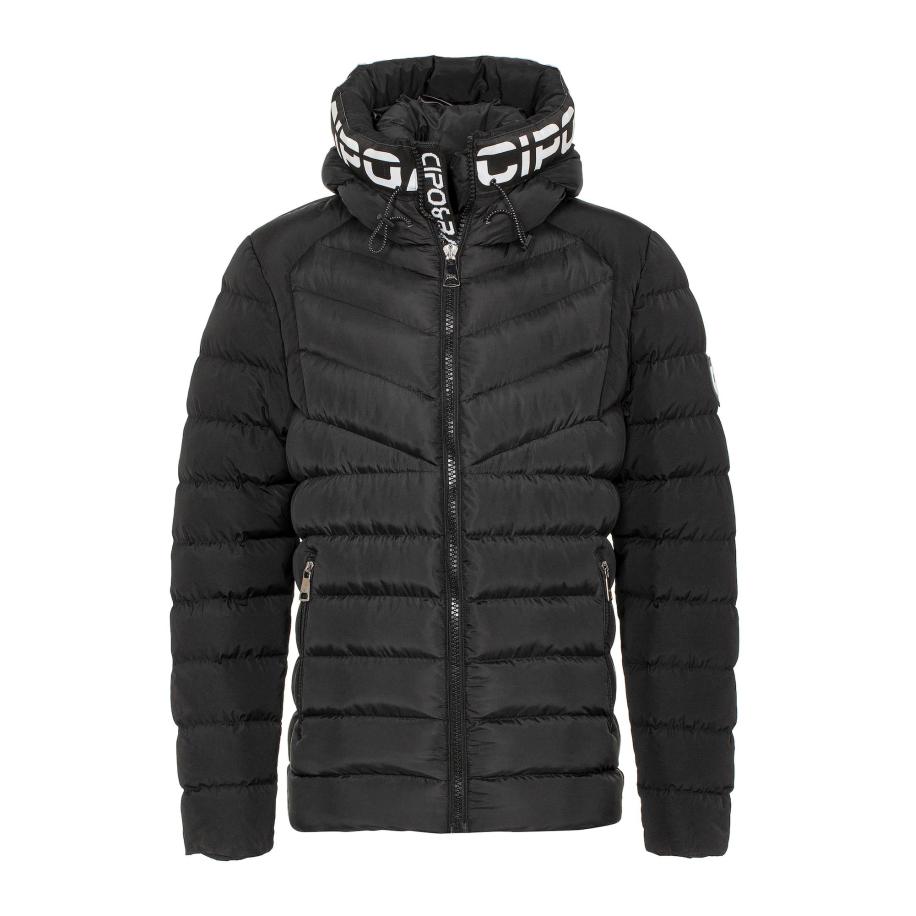 Cipo & Baxx CIPO & BAXX Winterjas zwart / wit -