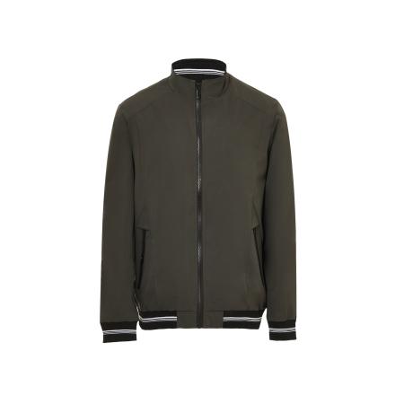 Mozzaar Tussenjas kaki / olijfgroen / wit