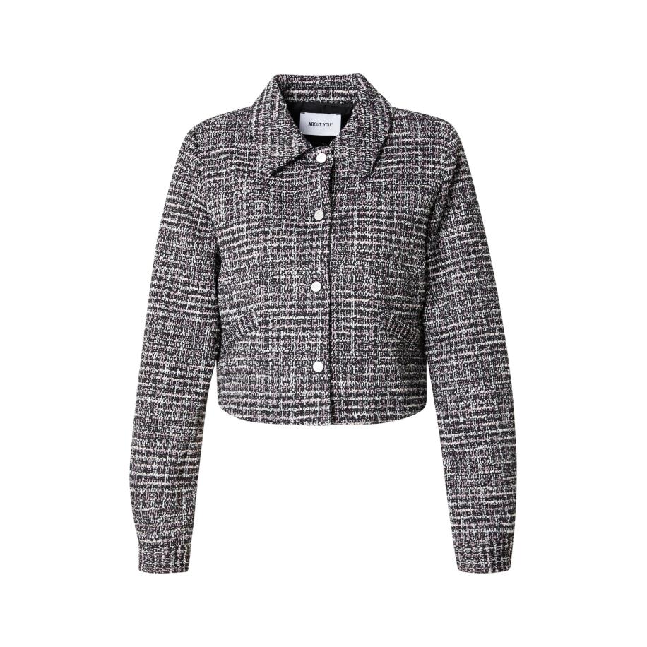 ABOUT YOU ABOUT YOU Tussenjas Joy pink / zwart / wit -