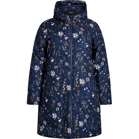 Zizzi Zizzi Outdoorjas Mwilla navy / gemengde kleuren
