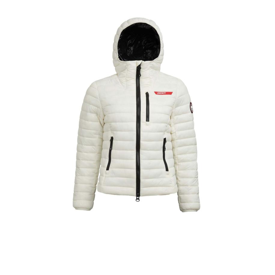 JACK1T JACK1T Outdoorjas SATEL1TE Kapuzen-Daunenjacke 2.0 wit -