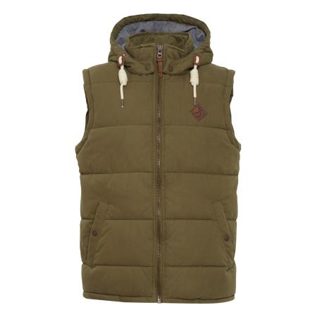 Solid !Solid Bodywarmer Dry bruin / groen