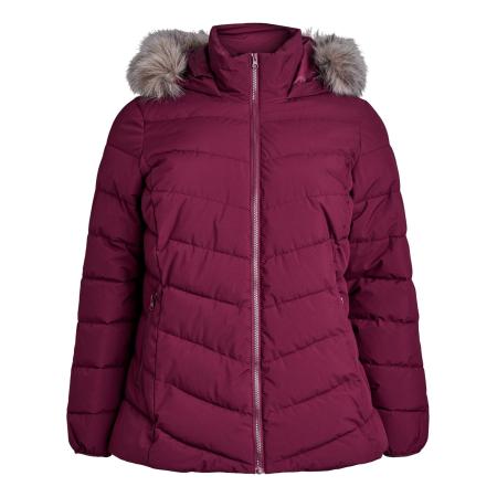 Zizzi Zizzi Winterjas Cajulia wijnrood