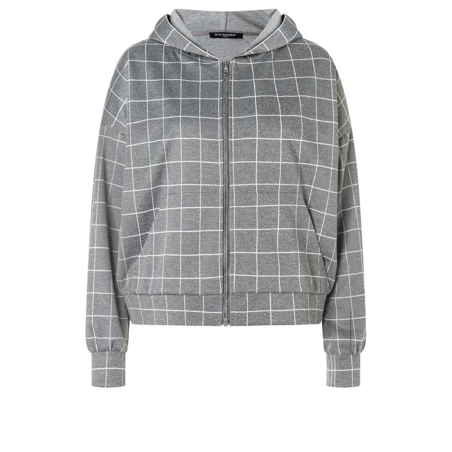 Ana Alcazar Tussenjas Amara grijs gemêleerd / wit Grijs