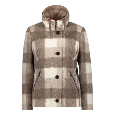 Amber & June Amber & June Tussenjas taupe / aardetinten / greige / wit