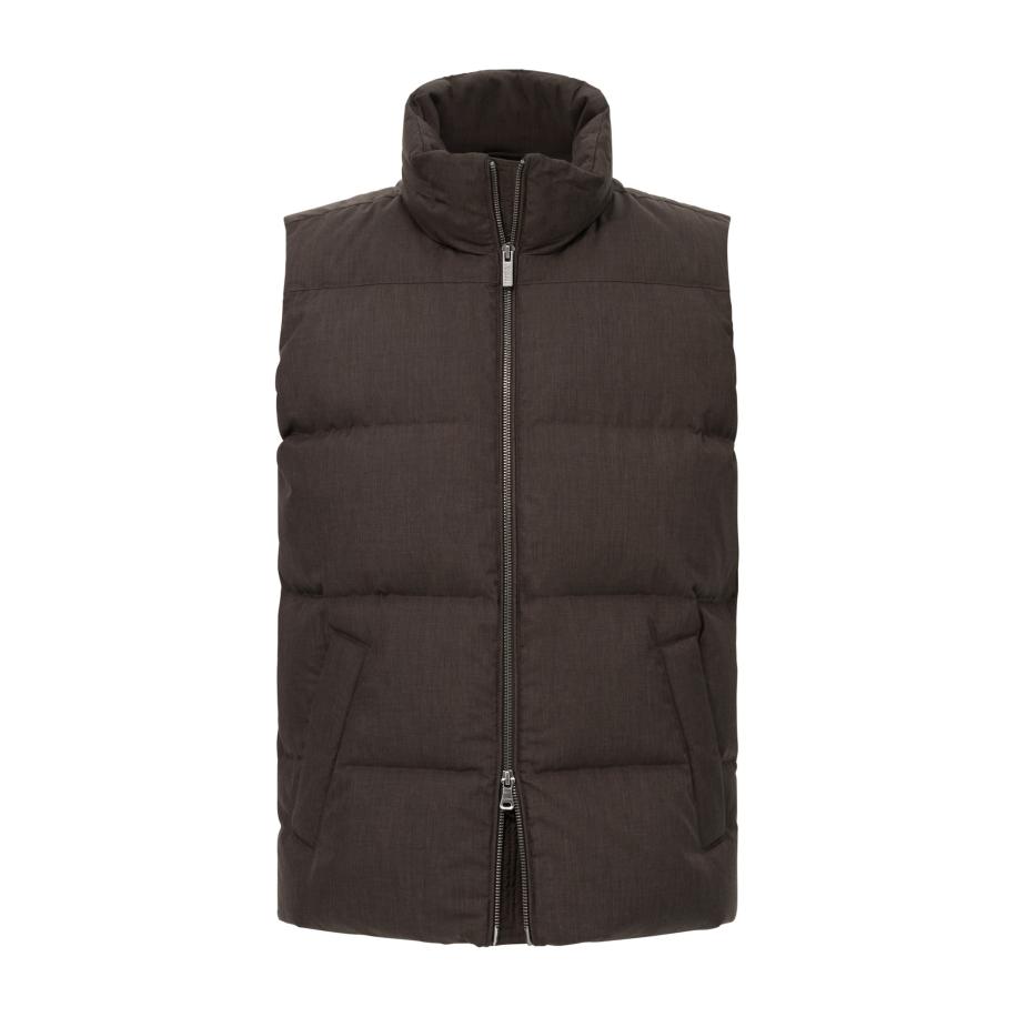 Boggi Milano Boggi Milano Bodywarmer chocoladebruin -
