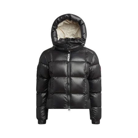 JACK1T JACK1T Outdoorjas EZ Boxed Crop Puffer Lux zwart
