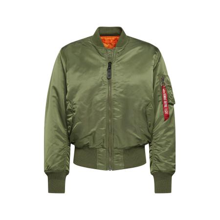 Alpha Industries ALPHA INDUSTRIES Tussenjas MA-1 olijfgroen / rood