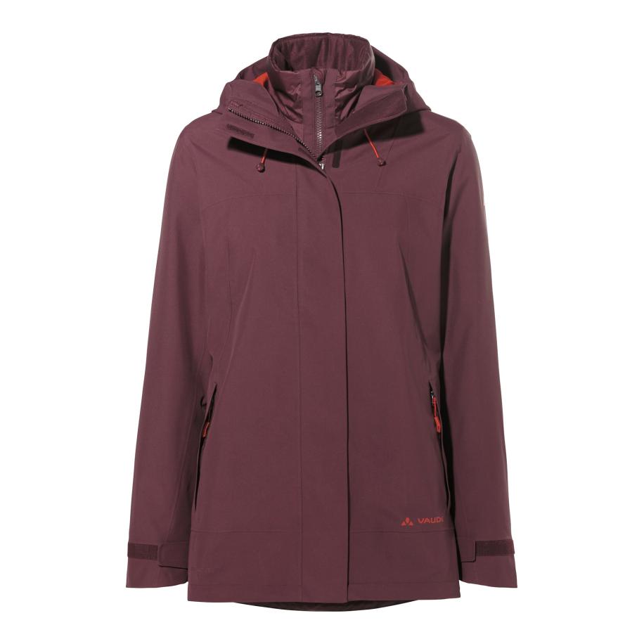 Vaude VAUDE Outdoorjas Neyland neonoranje / purper -
