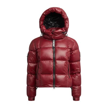 JACK1T JACK1T Outdoorjas EZ Boxed Crop Puffer Lux bourgogne