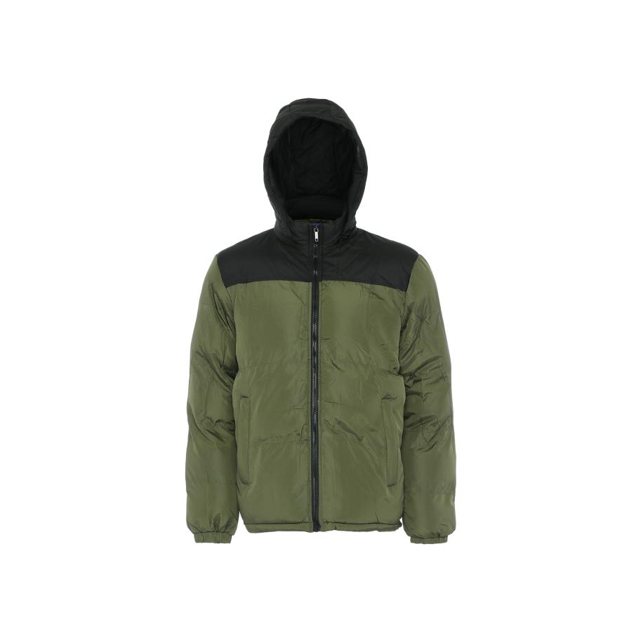 hoona hoona Winterjas donkergroen / zwart -
