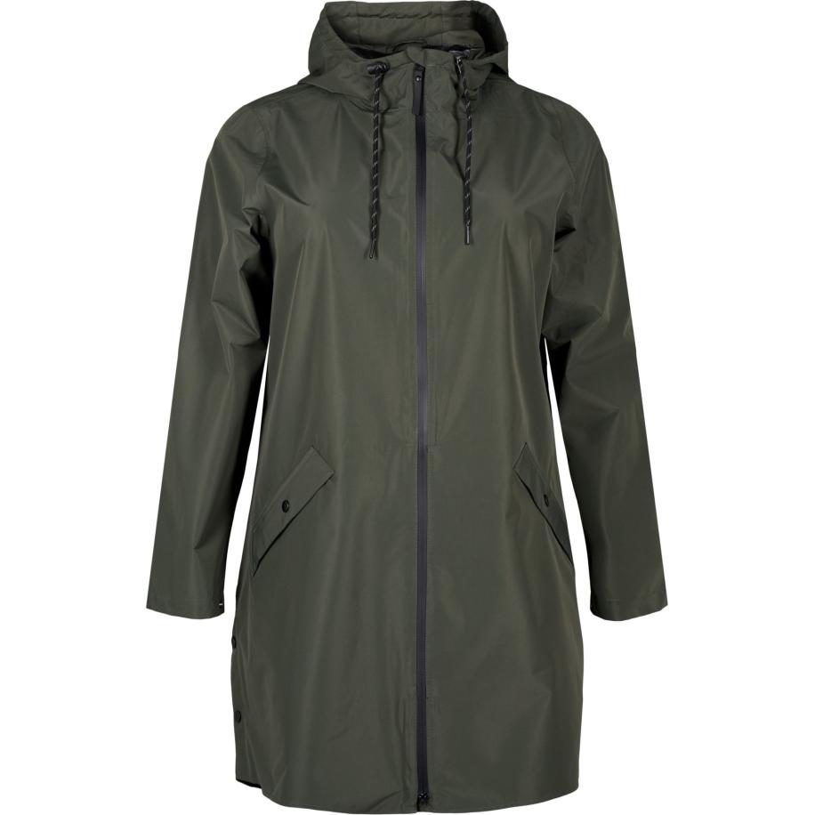 Zizzi Zizzi Functionele jas donkergroen -