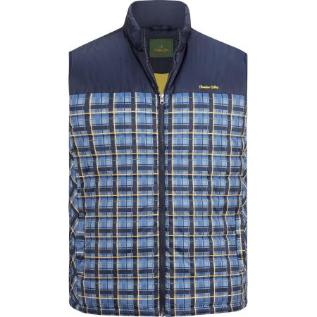 Charles Colby Charles Colby Bodywarmer lichtblauw / donkerblauw