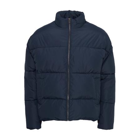 Solid !Solid Winterjas Leon donkerblauw