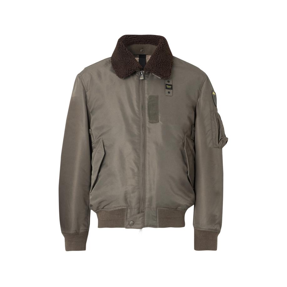 Blauer.USA Blauer.USA Tussenjas MARSHALL donkerbruin / geel / kaki / zwart -