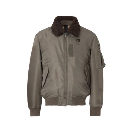 Blauer.USA Blauer.USA Tussenjas MARSHALL donkerbruin / geel / kaki / zwart