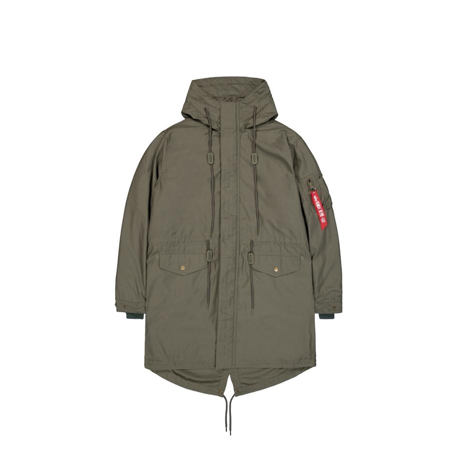 Alpha Industries ALPHA INDUSTRIES Tussenjas kaki / rood / wit -