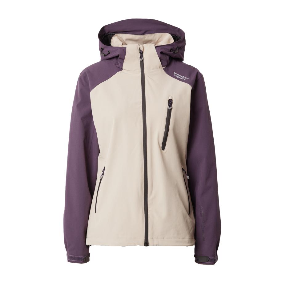 Weather Report Weather Report Outdoorjas Camelia beige / donkerlila -