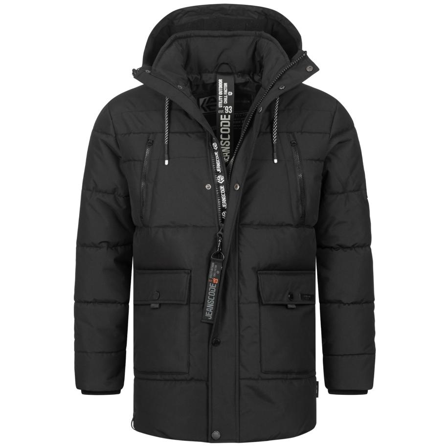 INDICODE JEANS INDICODE JEANS Winterjas Wess zwart -