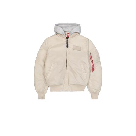 Alpha Industries ALPHA INDUSTRIES Tussenjas beige / grijs / rood / wit