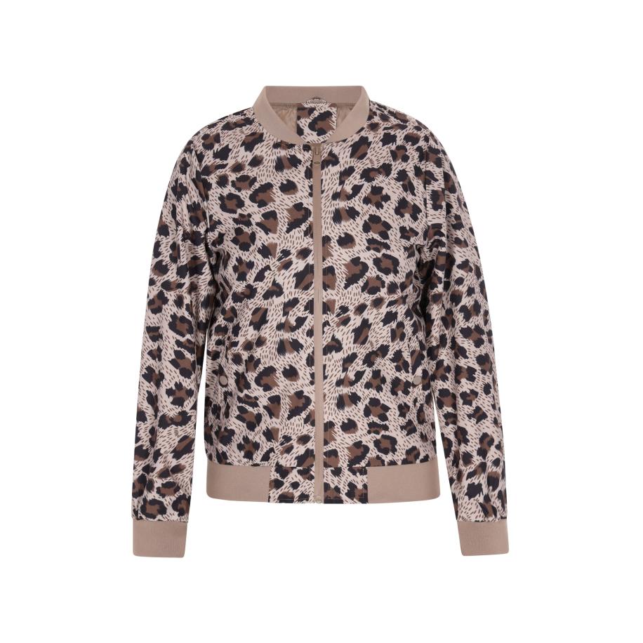 Swirly swirly Tussenjas beige / bruin / zwart -