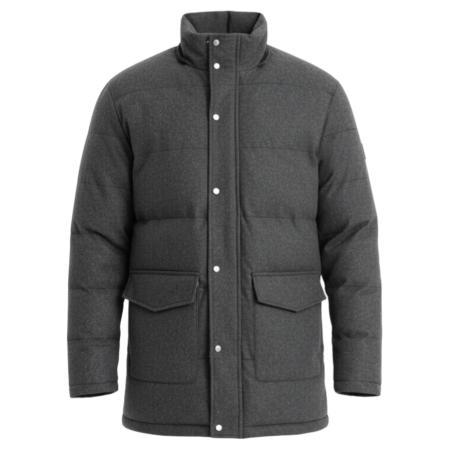 Ombre Ombre Winterjas donkergrijs