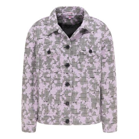 MYMO MYMO Tussenjas lila / zwart / wit