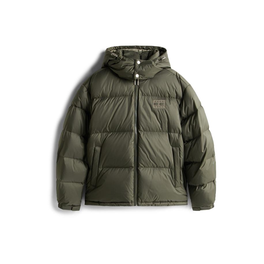 Tommy Jeans Alaska Down Pufferjas Groen