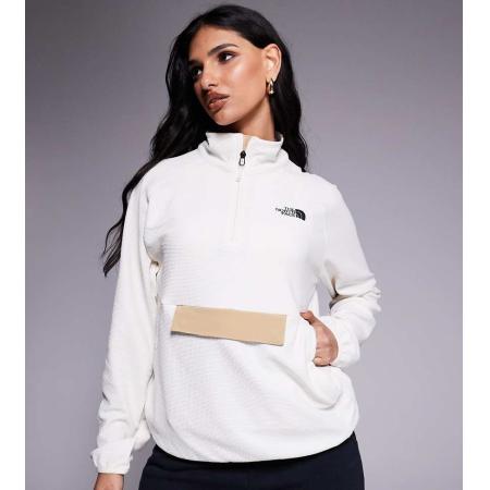 The North Face Kecha Opvouwbaar, waterbestendig windjack in gebroken wit, exclusief bij ASOS